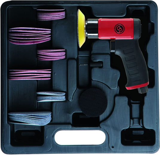 Chicago Pneumatic 7200S Mini Pistol-Grip Random Orbit Disc Sander Kit