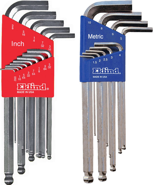 Eklind 10610 10 Piece METRIC Hex L-Key Set IN Metal Box