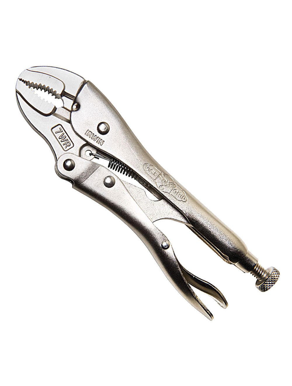 Vise-Grip 7WR 7" Long 1-1/2" Capacity Curved Jaw Locking Pliers w/ Wire Cutter