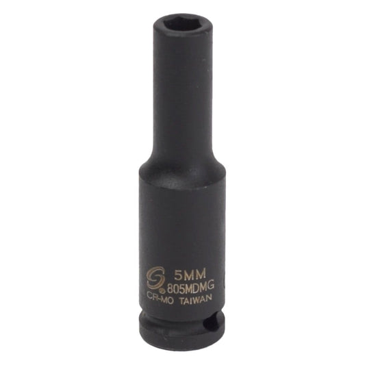 Sunex 805MDMG 1/4" Drive 5mm Deep Magnetic Impact Socket