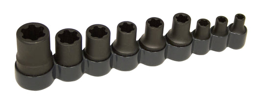 Lisle 83100 9pc External Torx Plus Socket Set