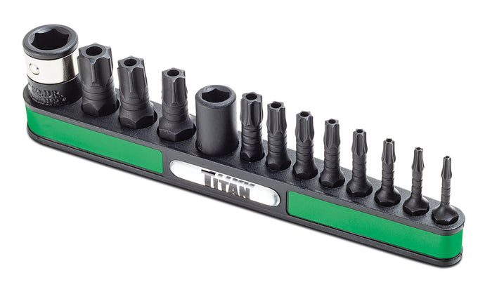 Titan 16039 13pc Impact Grade Tamper Resistant Torx Bit Set