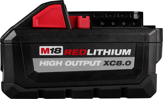 Milwaukee 48-59-1880 M18 18-Volt Lithium-Ion HIGH OUTPUT XC 8.0 Ah Battery + Charger