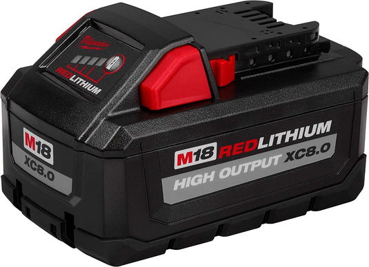 Milwaukee 48-59-1880 M18 18-Volt Lithium-Ion HIGH OUTPUT XC 8.0 Ah Battery + Charger