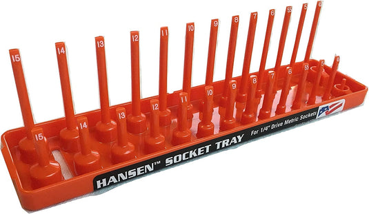 Hansen Global 38033 3/8 Dr. 3-Rail SAE Socket Organizer GREEN Hansen Global 38033 3/8 Dr. 3-Rail SAE Socket Organizer GREEN