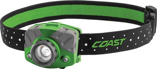 Coast Products 20619 FL75R Rechargeable Pure Beam Focusing Headlamp GREEN