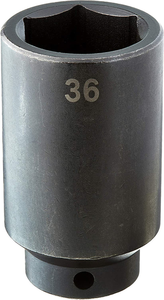 SK Hand Tools 34286 1/2" Dr. 36mm 6pt Deep Metric Impact Socket