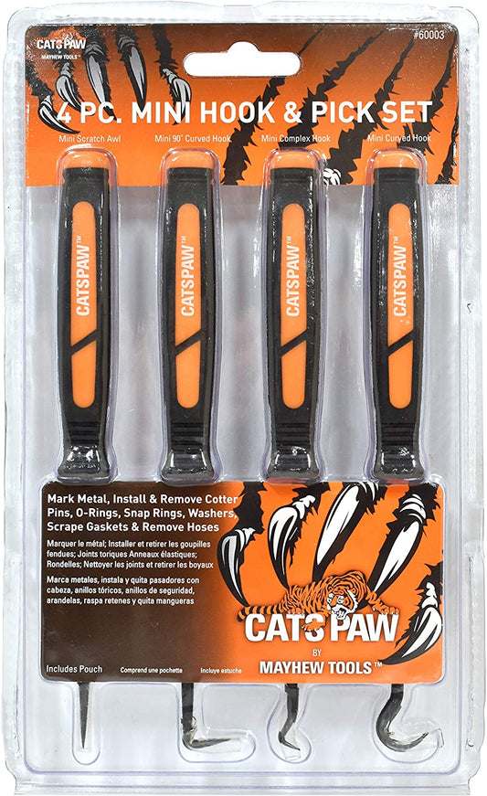Catspaw By Mayhew 60003 4pc Mini Hook and Pick Set