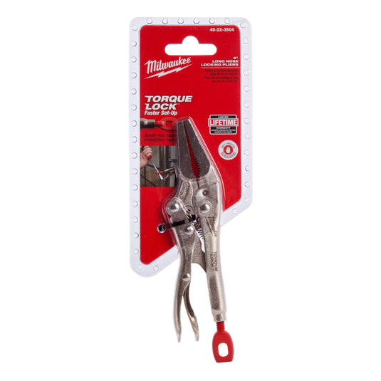 Milwaukee 48-22-3504 4" Long Nose Locking Pliers