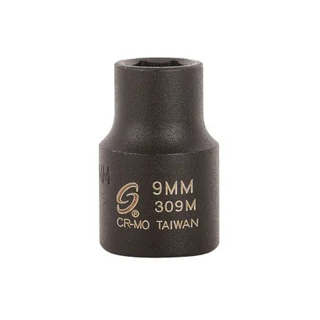 Sunex 309M 3/8" Drive 9mm Standard Impact Socket