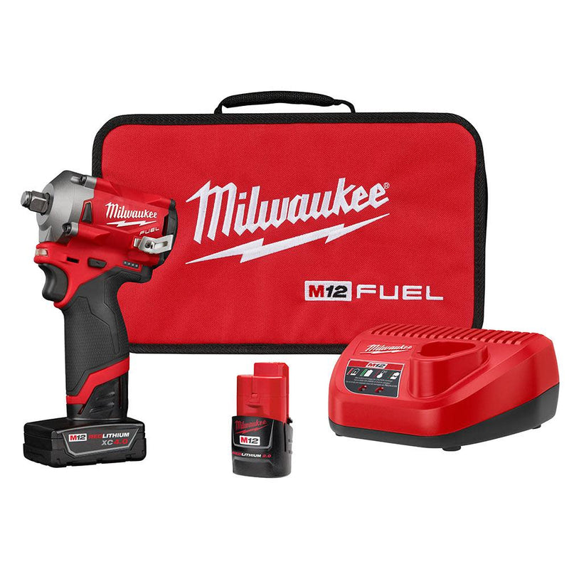 Load image into Gallery viewer, Milwaukee 2555-22 M12 Fuel 1/2&quot; Impact Wrench Kit
