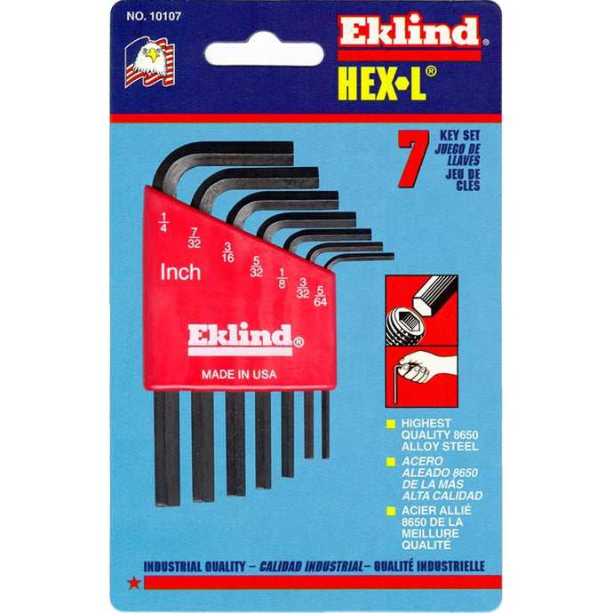 Eklind 10107 7pc SAE L-Key Set