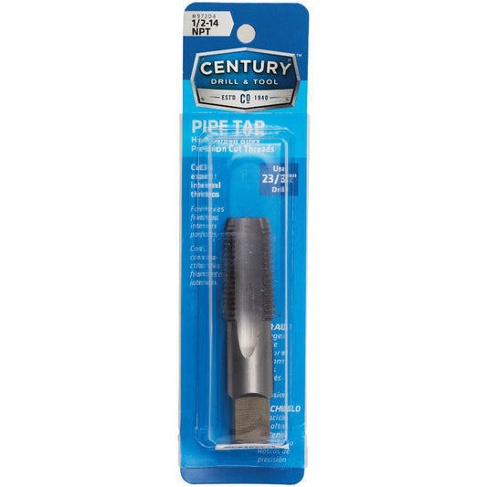 Century Drill and Tool 97204 Pipe Tap 1/2-14 NPT