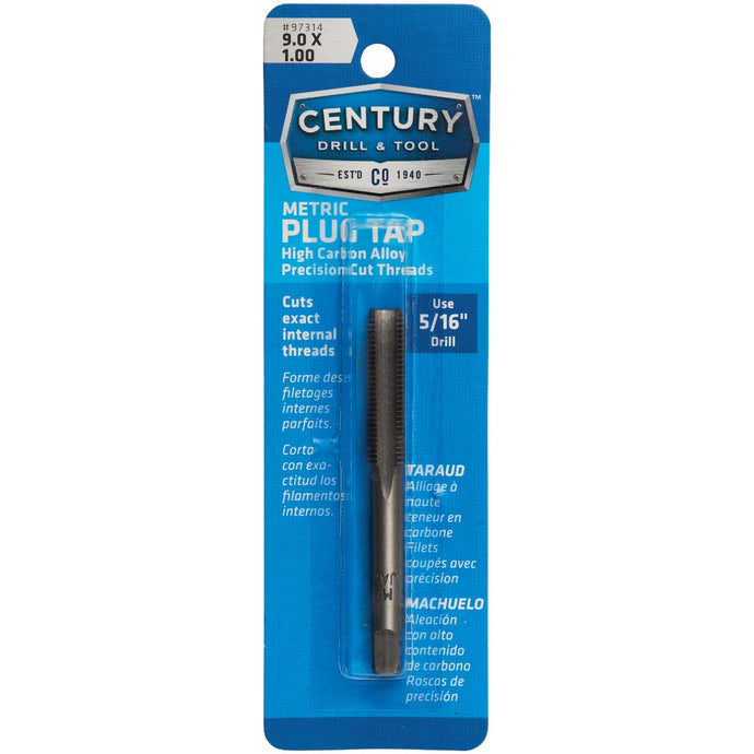 Century Drill and Tool 97314 Metric Tap 9 x 1