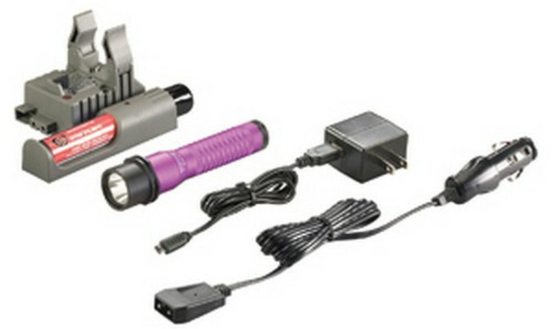 Load image into Gallery viewer, Streamlight 74786 Strion LED HL Rechargeable Flashlight Kit PURPLE
