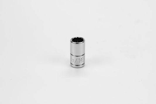 SK Hand Tools 43910 5/16" 1/4" Drive 12 Point Fractional Standard Chrome Socket