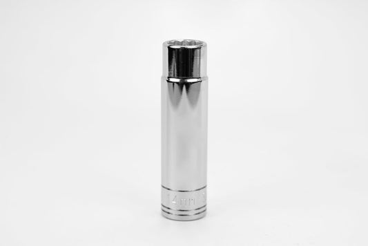 SK Hand Tools 48014 1/2" Dr. 14mm 12pt Deep Metric Chrome Socket