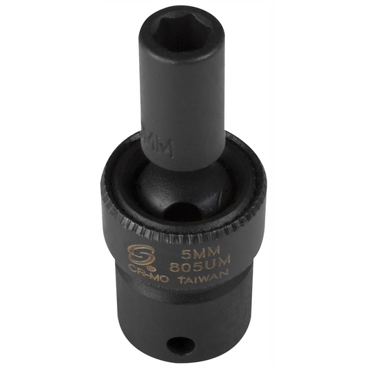 Sunex 805UM 1/4" Drive 6 Point 5mm Universal Impact Socket