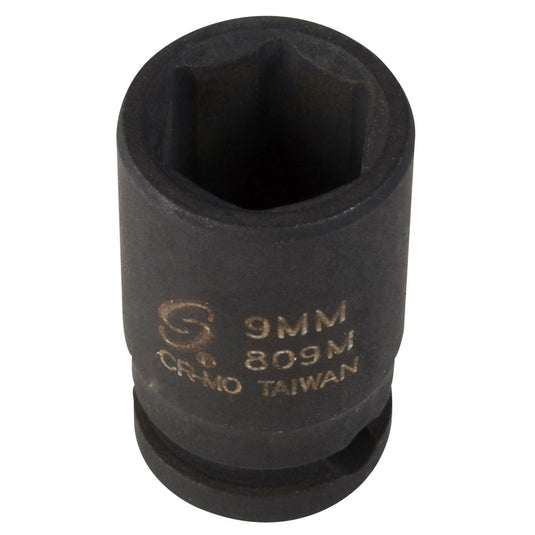 Sunex 809M 1/4" Drive 9mm Impact Socket