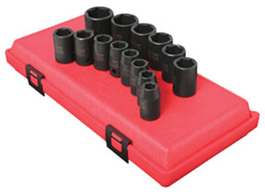 Sunex 2652 14 Piece 1/2" Drive Metric Impact Socket Set