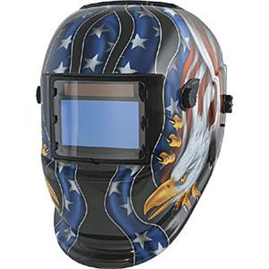 Titan 41265 Wide-View Solar Powered Auto Darkening Welding Helmet USA EAGLE