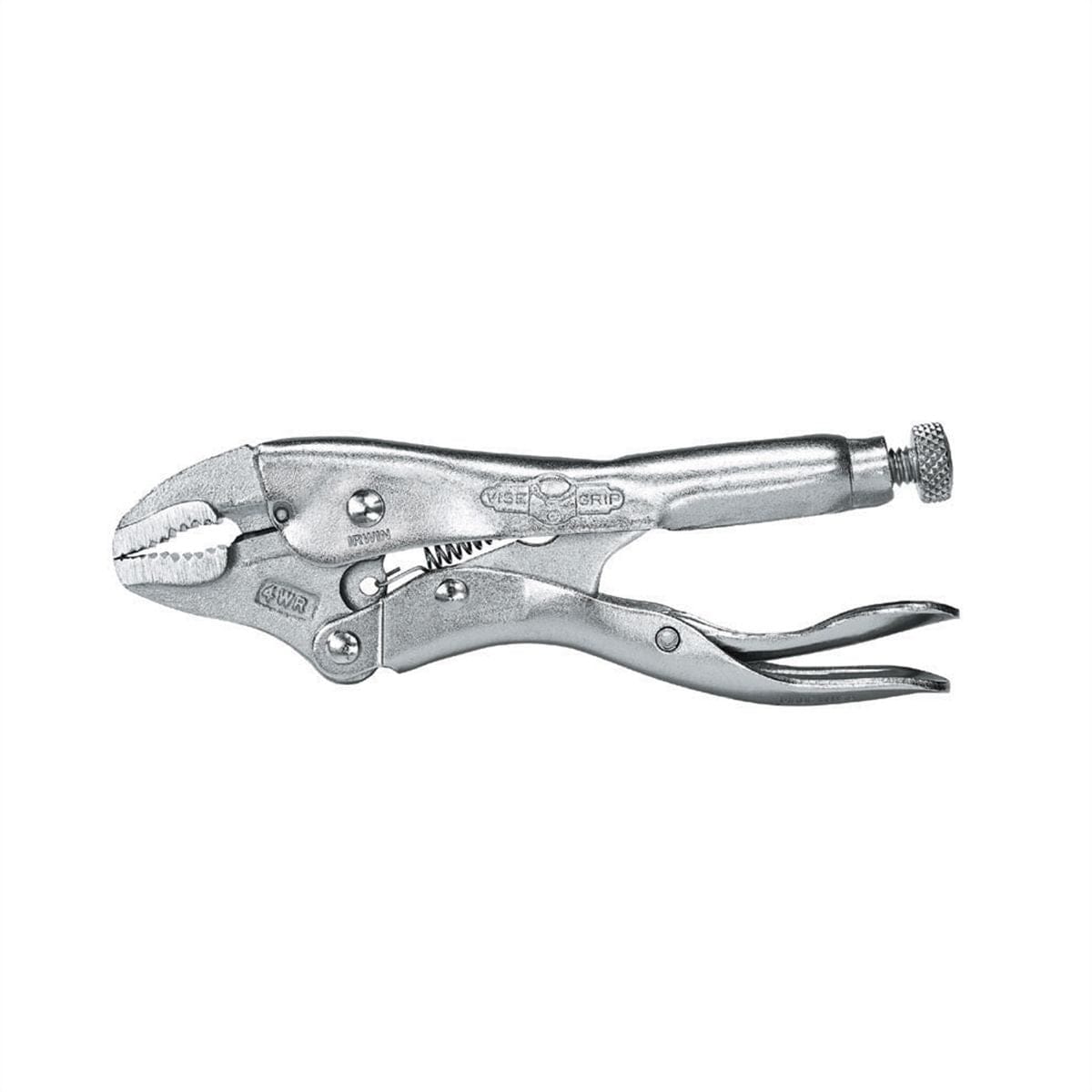 Vise-Grip 4WR 4" Long 1" Capacity Curved Jaw Locking Pliers w/ Wire Cutter USA