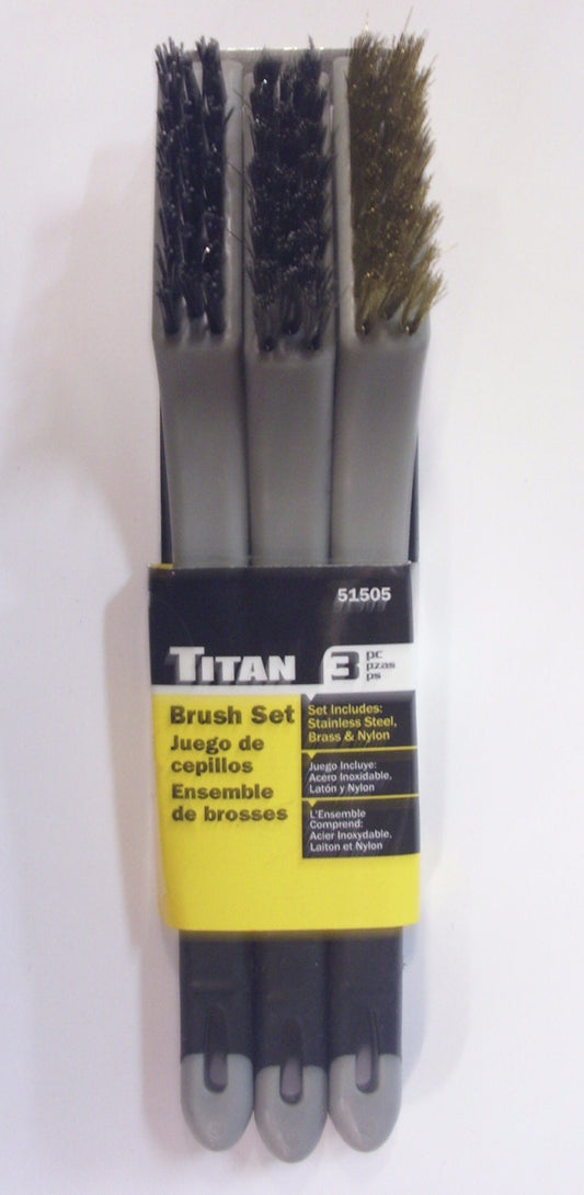 Titan 51505 3pc Wire Brush Set
