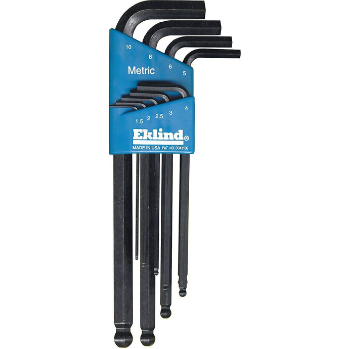 Eklind 13609 9 Piece METRIC Ball-End Hex Key Set 1.5mm - 10mm