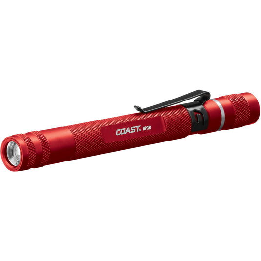 Coast Products 21517 HP3R LED USB Rechargeable Penlight RED