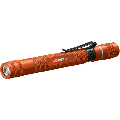 Coast Products 21521 HP3R LED USB Rechargeable Penlight ORANGE