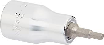 SK Hand Tools 41402 3/8" Dr. 3mm Metric Hex S2 Steel Bit Socket