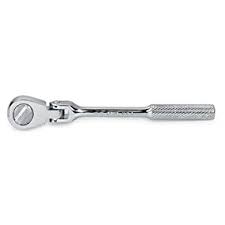 SK Hand Tools 40972 1/4" Dr. 6.3" Flex-Head Reversible 60 Tooth Ratchet