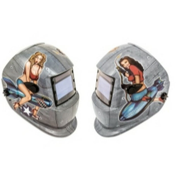 Titan 41288 Wide-View Solar Powered Welding Helmet PIN-UP GIRL