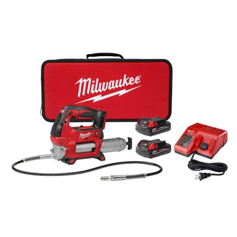 Load image into Gallery viewer, Milwaukee 2646-22CT M18 2-Speed Cordless Grease Gun Kit w/ 2 Batteries
