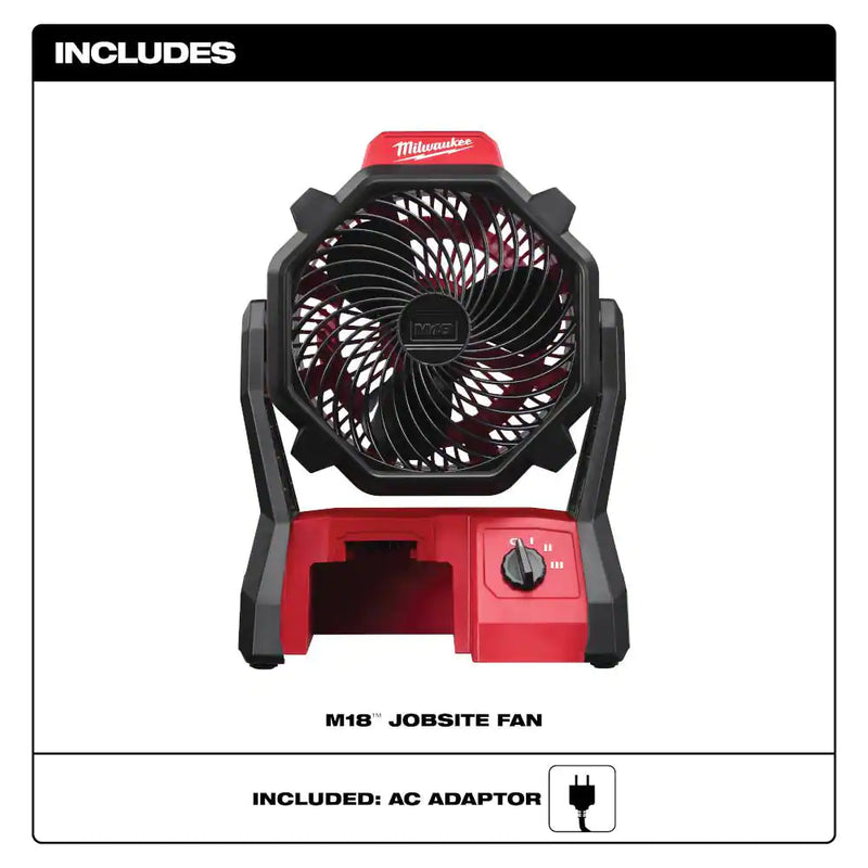 Load image into Gallery viewer, Milwaukee 0886-20 M18 18-Volt Lithium-Ion Cordless Jobsite Fan
