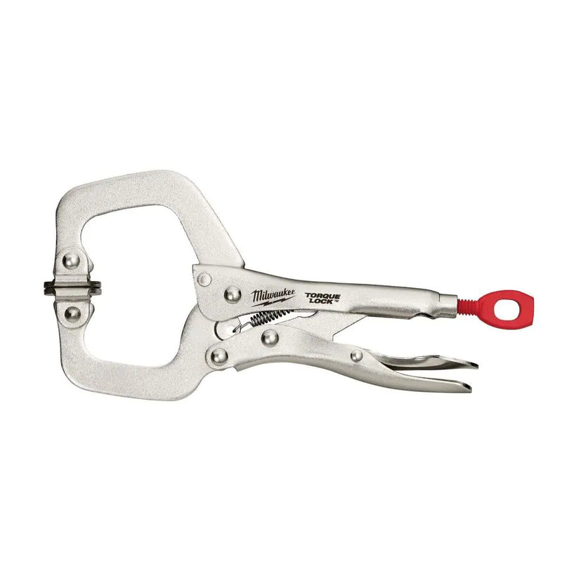 Load image into Gallery viewer, Milwaukee 48-22-3522 6&quot; TORQUE LOCK Locking C-Clamp Swivel Jaws
