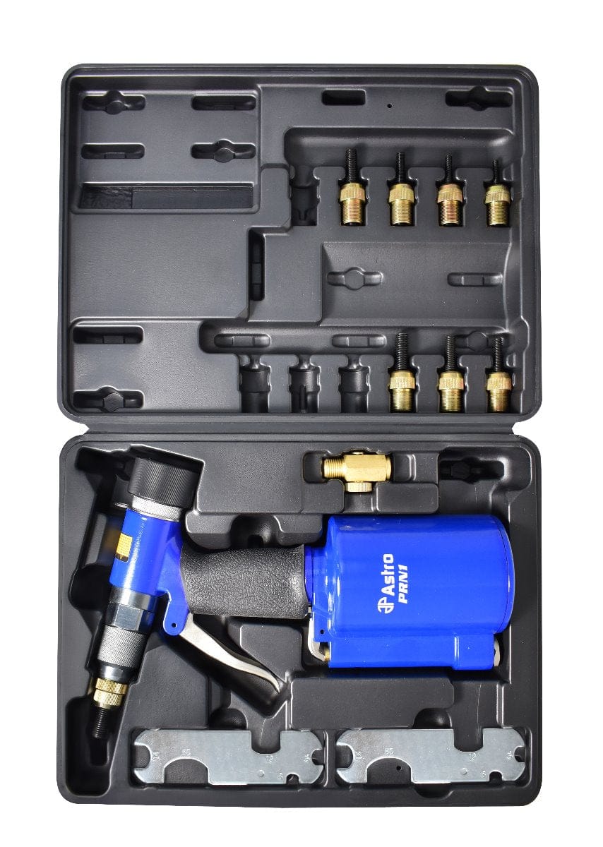 Astro Pneumatic PRN1 3/8" Air Rivet Gun Nut Setting Kit - Metric & SAE
