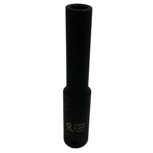 Sunex 211MXD 1/2" Drive 6 Point 11mm Extra Deep Impact Socket
