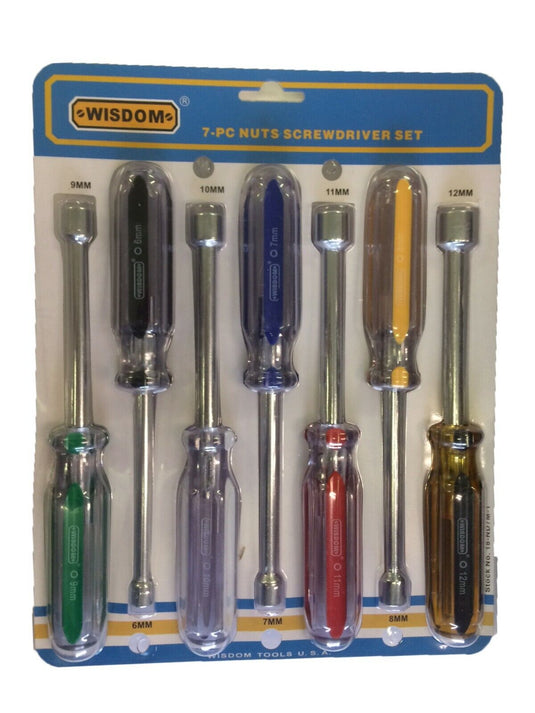 Wisdom 18-ND7M 7pc Metric Nut driver Set