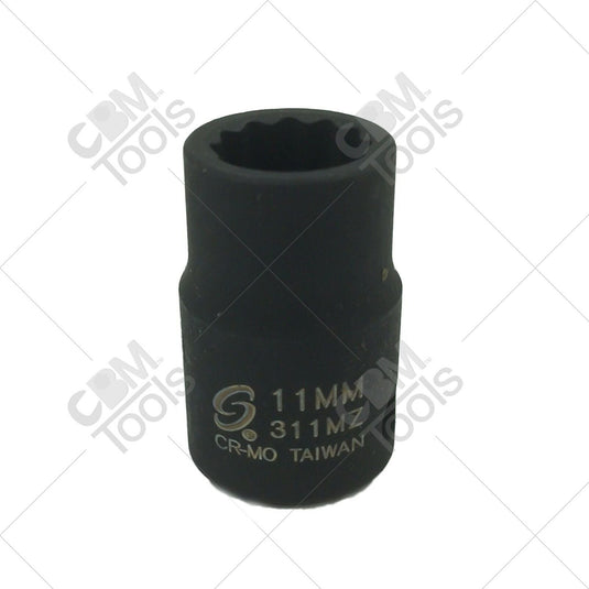 Sunex 311MZ 3/8" Drive 11mm 12 Point Standard Impact Socket