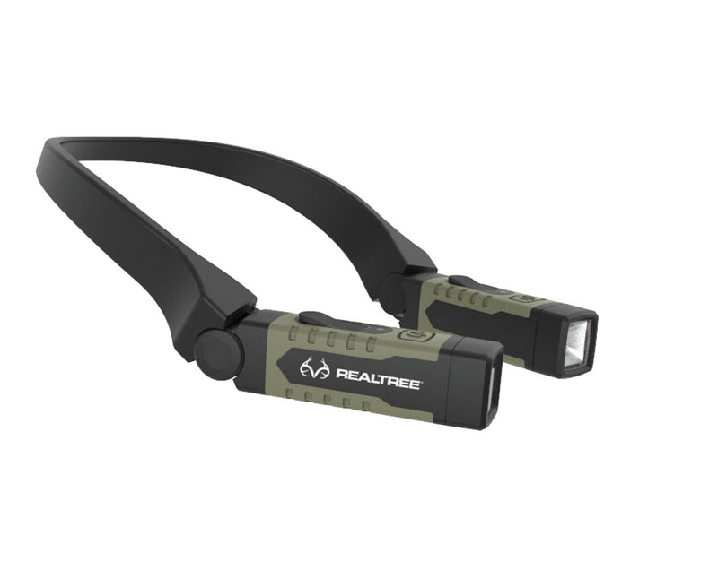 Load image into Gallery viewer, EZ Red Realtree Hunters Green Neck Light Rechargable 300 Lumens
