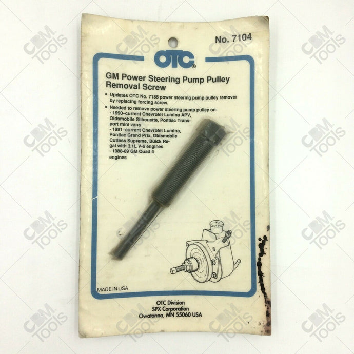 OTC 7104 GM Power Steering Pump Pulley Removal Screw