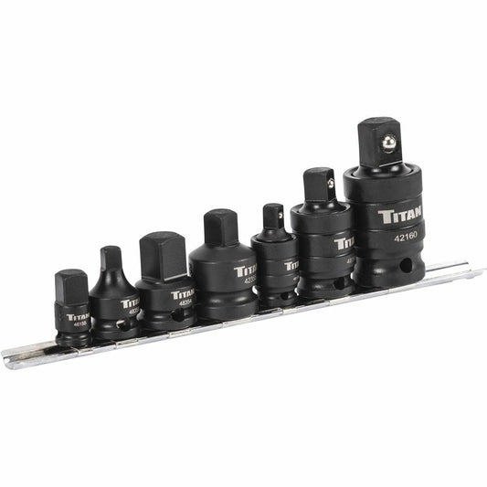 Titan 40167 7 Piece Impact Adapter & U-Joint Set
