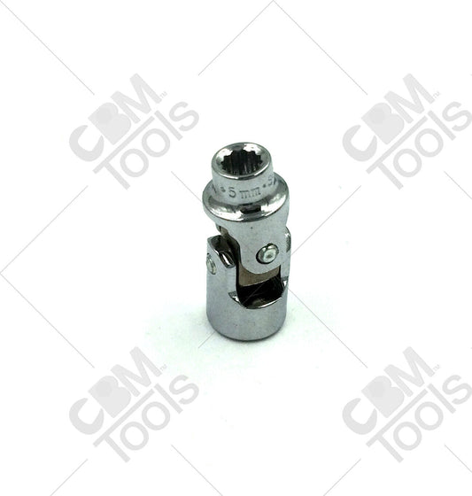 SK Hand Tools 43405 1/4"Dr 5mm 12 Point Metric Flex Chrome Socket