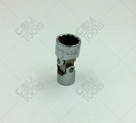 SK Hand Tools 40672 3/8" Dr. 11/16" 12pt Flex Fractional Chrome Socket