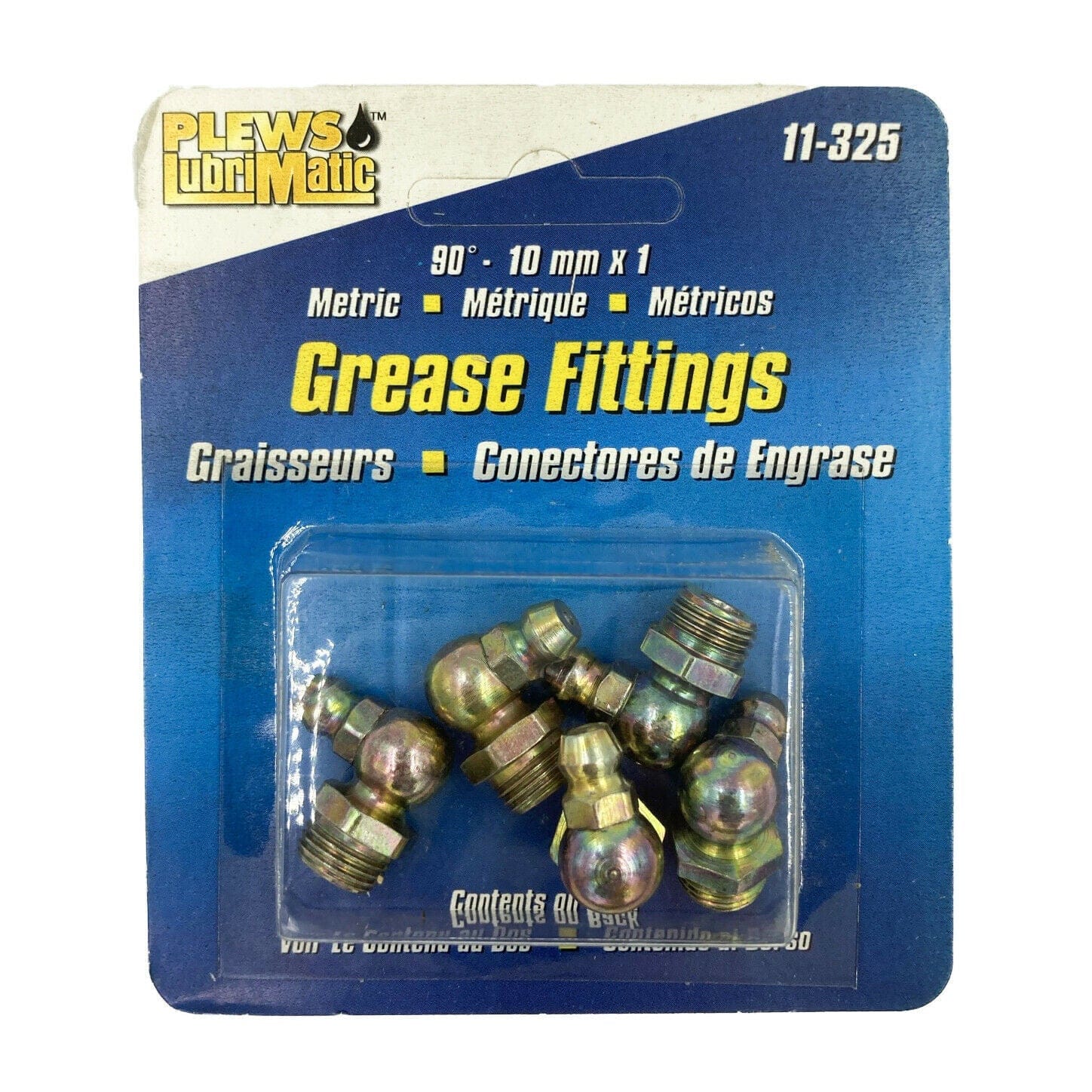 Plews 11325 Pack of 5 90?????¬? 10mm Grease Fittings CBM Tools