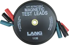 Lang 1135 Magnetic Retractable Test Leads | 3 Leads x 10 Feet