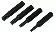Lisle 60750 4 Piece Triple Square 12-Point Bit Set | 1/2" Hex Drive - USA MADE