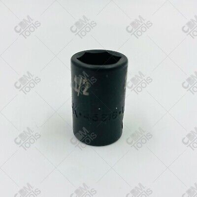 SK Hand Tools 45616 3/8" Dr. 1/2" 6pt Standard Fractional Impact Socket