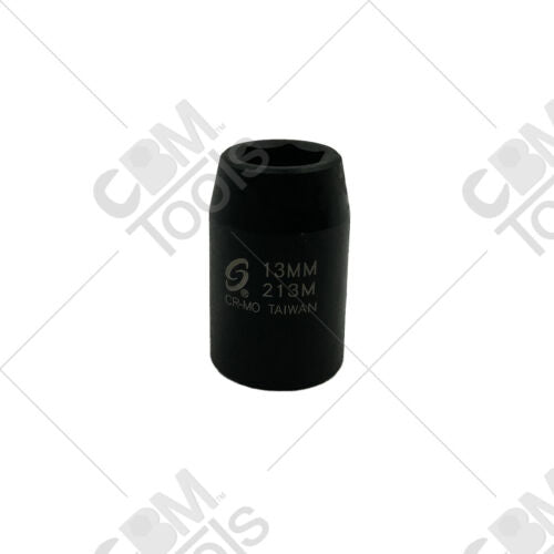 Sunex 213M 1/2" Drive 13mm 6 Point Impact Socket